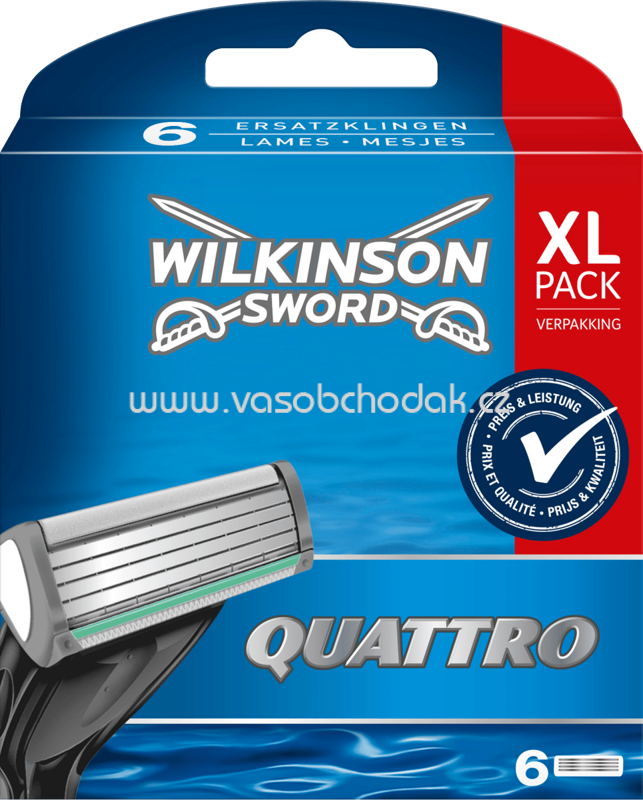 Wilkinson Rasierklingen Quattro, 6 St