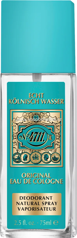 4711 Deo Naturalspray Echt Kölnisch Wasser, 75 ml 4711 Deo Naturalspray Echt Kölnisch Wasser, 75 ml