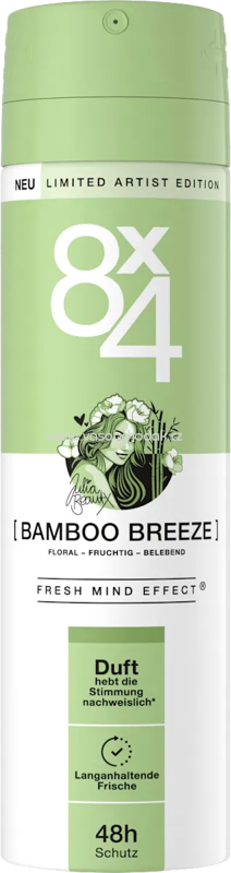 8x4 Deospray Bamboo Breeze, 150 ml 8x4 Deospray Bamboo Breeze, 150 ml