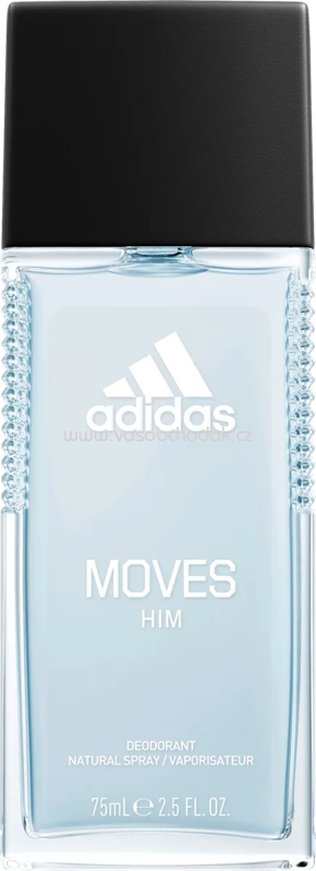 adidas Deo Naturalspray Zerstäuber moves for him, 75 ml