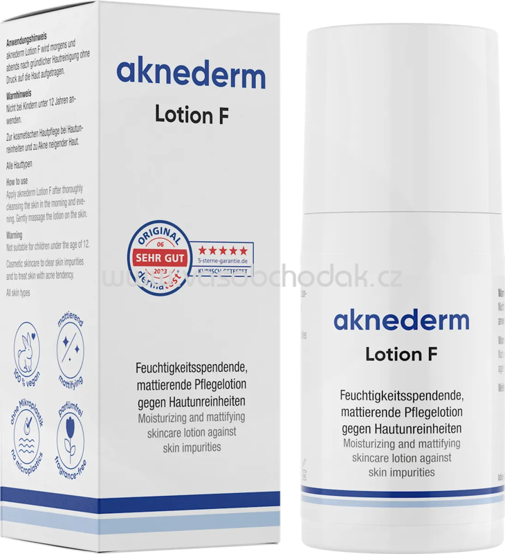 Aknederm Lotion F gegen Hautunreinheiten, 30 ml Aknederm Lotion F gegen Hautunreinheiten, 30 ml