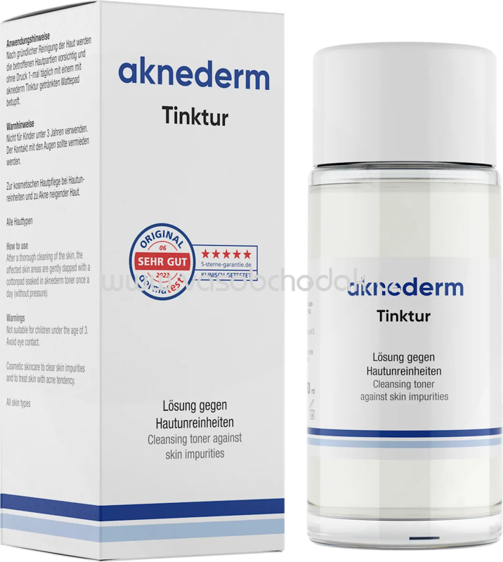 Aknederm Tinktur gegen Hautunreinheiten, 50 ml Aknederm Tinktur gegen Hautunreinheiten, 50 ml