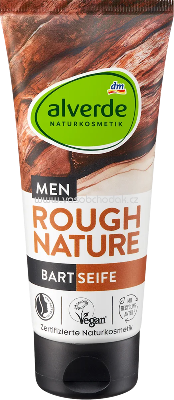alverde MEN Bartseife Rough Nature, 100 ml