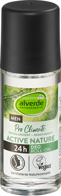 alverde MEN Deo Roll-on Active Nature, 50 ml