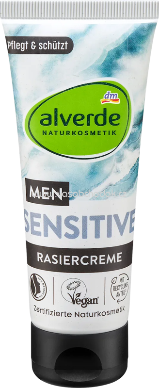 alverde MEN Rasiercreme, Sensitive Nature, 75 ml