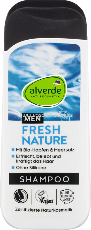 alverde MEN Shampoo MEN Fresh Nature, 200 ml