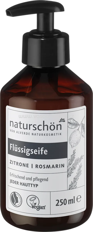 alverde NATURKOSMETIK naturschön Flüssigseife Zitrone Rosmarin, 250 ml alverde NATURKOSMETIK naturschön Flüssigseife Zitrone Rosmarin, 250 ml
