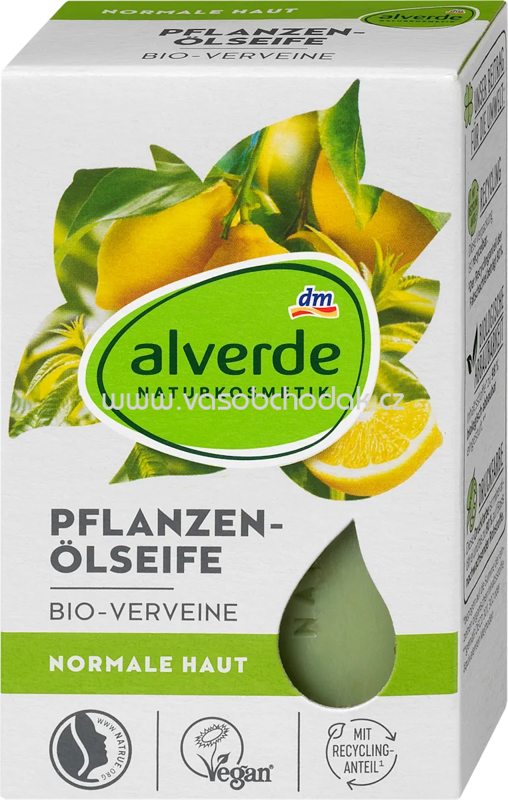 alverde NATURKOSMETIK Seifenstück Pflanzenölseife mit Verveine, 100 g alverde NATURKOSMETIK Seifenstück Pflanzenölseife mit Verveine, 100 g