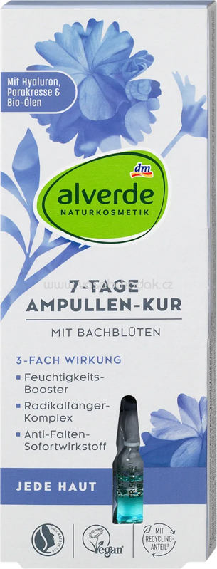 alverde NATURKOSMETIK 7 Tage Ampullenkur Jede Haut, 7 ml alverde NATURKOSMETIK 7 Tage Ampullenkur Jede Haut, 7 ml