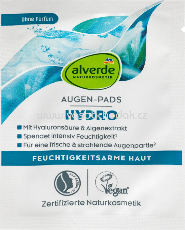 alverde NATURKOSMETIK Augenpads Hydro, 2 St alverde NATURKOSMETIK Augenpads Hydro, 2 St
