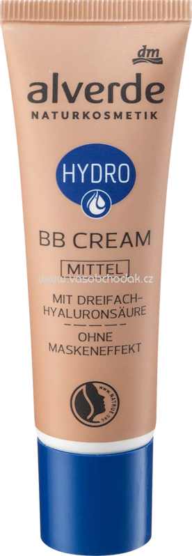 alverde NATURKOSMETIK BB Creme Hydro Mittel, 30 ml alverde NATURKOSMETIK BB Creme Hydro Mittel, 30 ml