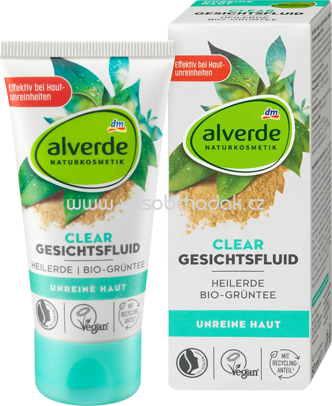 alverde NATURKOSMETIK Gesichtsfluid Clear, 50 ml alverde NATURKOSMETIK Gesichtsfluid Clear, 50 ml