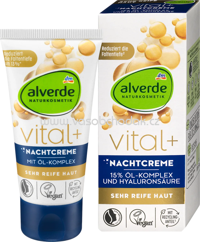alverde NATURKOSMETIK Nachtcreme Vital +, 50 ml alverde NATURKOSMETIK Nachtcreme Vital +, 50 ml