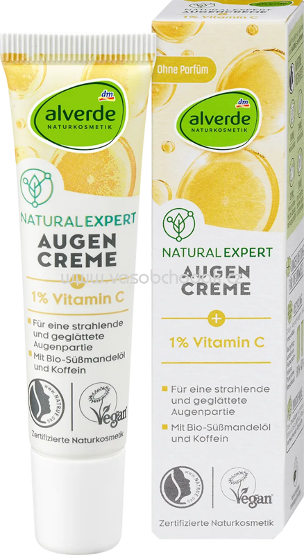 alverde NATURKOSMETIK Natural Expert Vitamin C Augencreme, 15 ml alverde NATURKOSMETIK Natural Expert Vitamin C Augencreme, 15 ml
