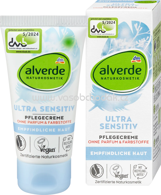 alverde NATURKOSMETIK Pflegecreme Ultra Sensitive, 50 ml alverde NATURKOSMETIK Pflegecreme Ultra Sensitive, 50 ml