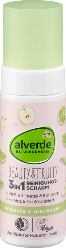 alverde NATURKOSMETIK Reinigungsschaum Beauty&Fruity, 150 ml alverde NATURKOSMETIK Reinigungsschaum Beauty&Fruity, 150 ml