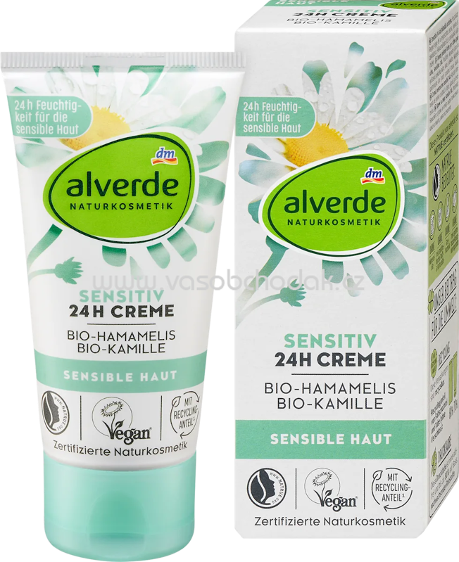 alverde NATURKOSMETIK Sensitiv 24h Creme, 50 ml alverde NATURKOSMETIK Sensitiv 24h Creme, 50 ml