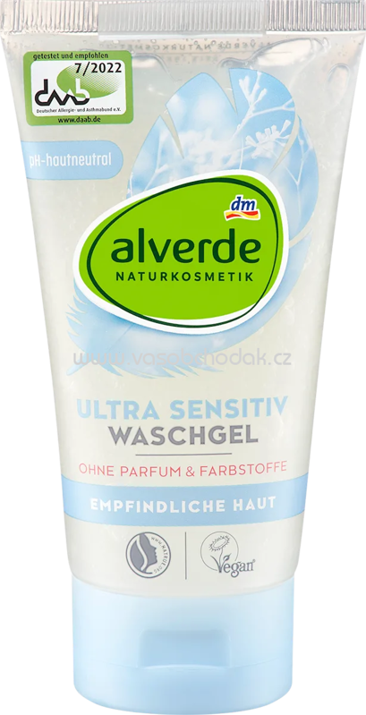 alverde NATURKOSMETIK Waschgel Sensitiv, 150 ml alverde NATURKOSMETIK Waschgel Sensitiv, 150 ml