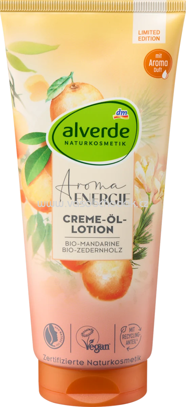 alverde NATURKOSMETIK Creme-Öl-Lotion Aroma Energie, 200 ml alverde NATURKOSMETIK Creme-Öl-Lotion Aroma Energie, 200 ml