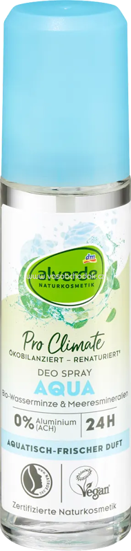 alverde NATURKOSMETIK Deo Zerstäuber Aqua, 75 ml alverde NATURKOSMETIK Deo Zerstäuber Aqua, 75 ml