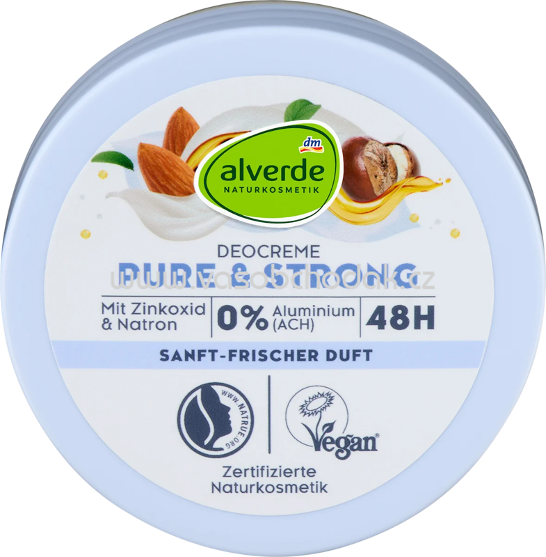 alverde NATURKOSMETIK Deocreme Pure & Strong, 50 ml alverde NATURKOSMETIK Deocreme Pure & Strong, 50 ml