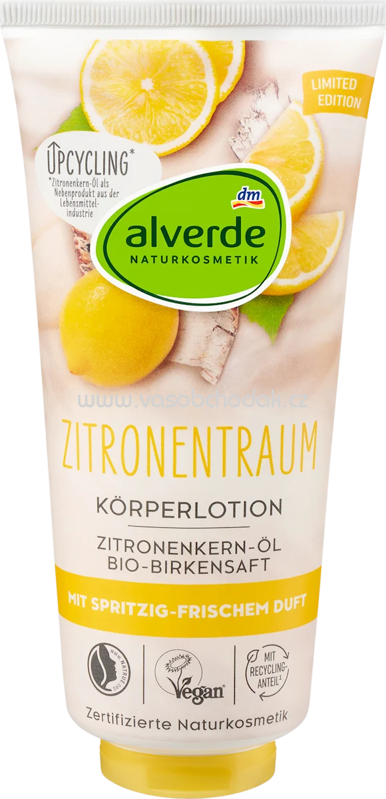 alverde NATURKOSMETIK Körperlotion Zitronentraum, 200 ml alverde NATURKOSMETIK Körperlotion Zitronentraum, 200 ml