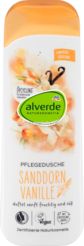 alverde NATURKOSMETIK Pflegedusche Sanddorn Vanille, 250 ml alverde NATURKOSMETIK Pflegedusche Sanddorn Vanille, 250 ml