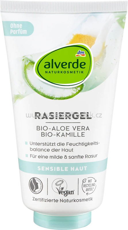alverde NATURKOSMETIK Rasiergel Aloe Vera, 150 ml alverde NATURKOSMETIK Rasiergel Aloe Vera, 150 ml