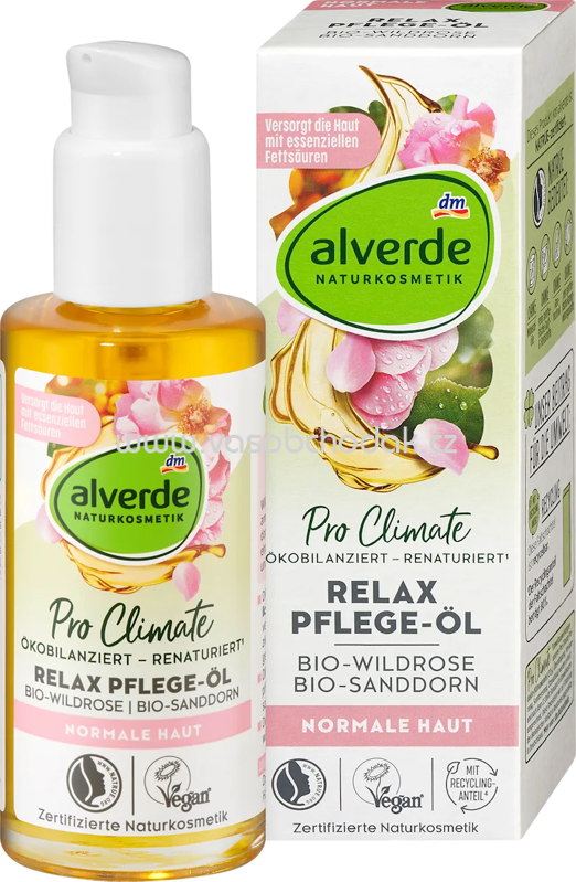 alverde NATURKOSMETIK Relax Pflege-Öl Wildrose, Sanddorn, 100 ml alverde NATURKOSMETIK Relax Pflege-Öl Wildrose, Sanddorn, 100 ml