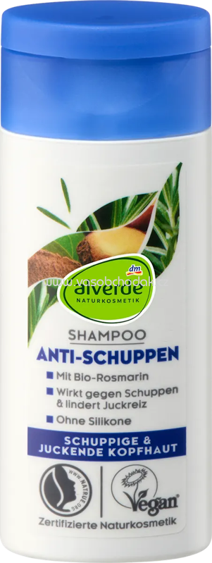 alverde NATURKOSMETIK Shampoo Anti-Schuppen, 50 ml alverde NATURKOSMETIK Shampoo Anti-Schuppen, 50 ml
