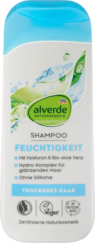 alverde NATURKOSMETIK Shampoo Feuchtigkeit Aloe Vera & Hyaluron, 200 ml alverde NATURKOSMETIK Shampoo Feuchtigkeit Aloe Vera & Hyaluron, 200 ml