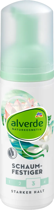 alverde NATURKOSMETIK Schaumfestiger Lotusblüte, Violetter Reis, 150 ml