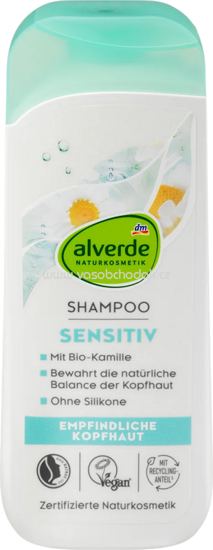 alverde NATURKOSMETIK Shampoo Sensitiv Kamille, 200 ml