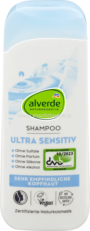 alverde NATURKOSMETIK Shampoo Ultra Sensitiv, 200 ml