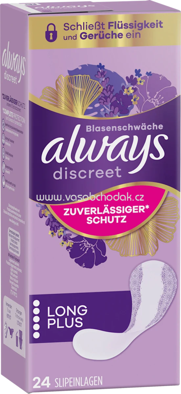 always discreet Slipeinlagen Inkontinenz Long Plus, 24 St