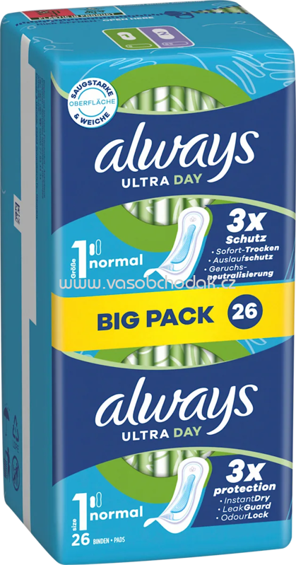 always Ultra-Binden Day Normal 1, Big Pack, 26 St