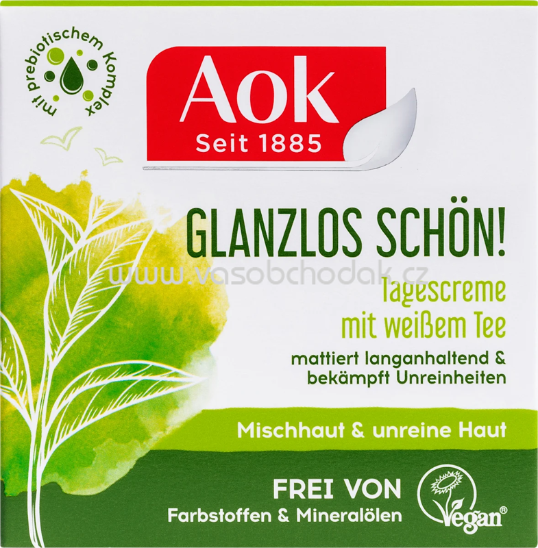 AoK Gesichtscreme mattierend mit Weißem Tee, 50 ml