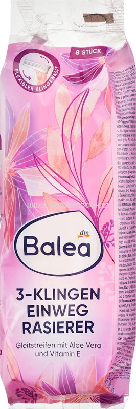 Balea Einwegrasierer 3-Klingen, 8 St Balea Einwegrasierer 3-Klingen, 8 St