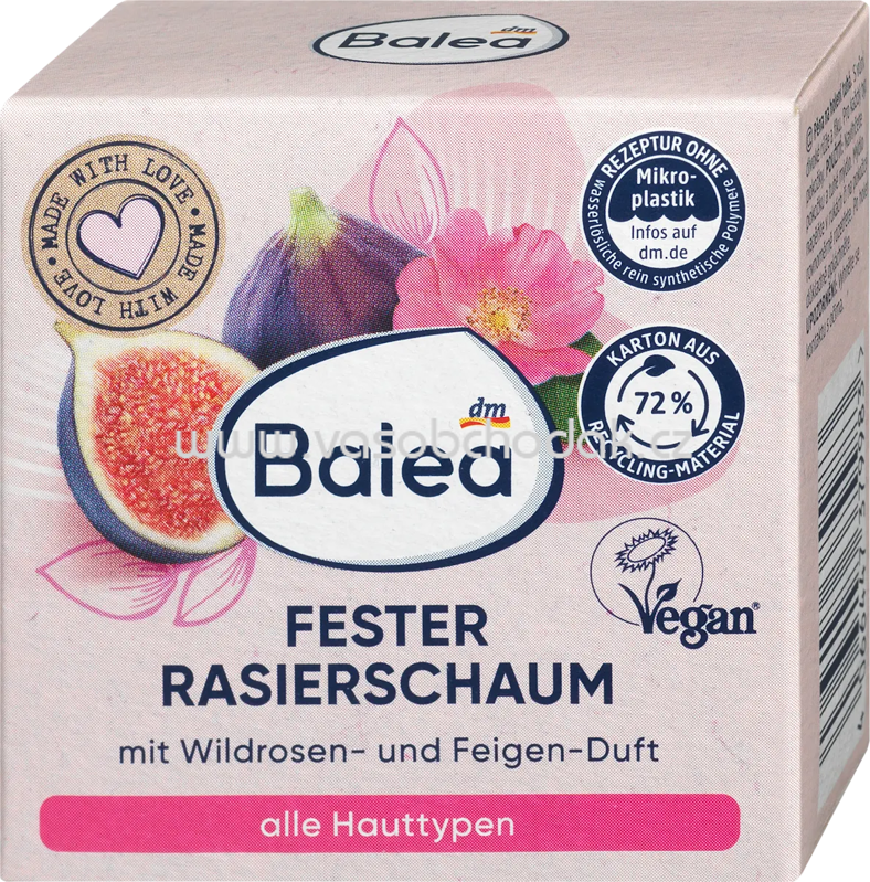 Balea Fester Rasierschaum Wildrose Feige, 60 g Balea Fester Rasierschaum Wildrose Feige, 60 g