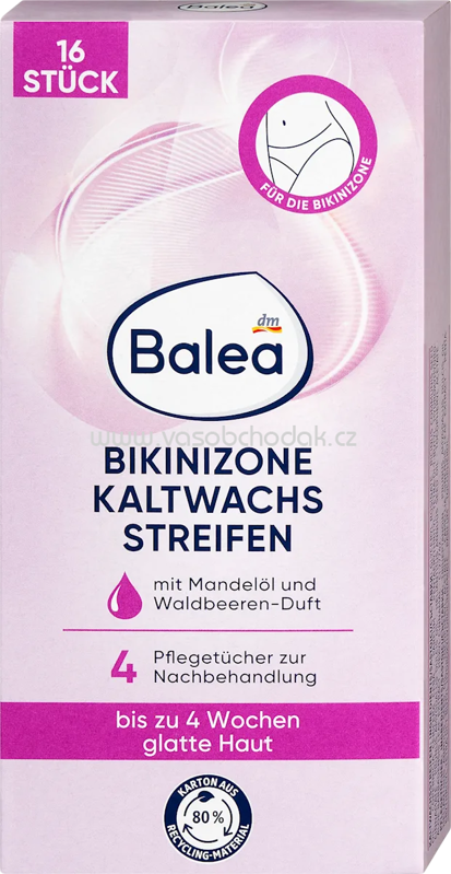 Balea Kaltwachsstreifen Bikinizone, 16 St Balea Kaltwachsstreifen Bikinizone, 16 St