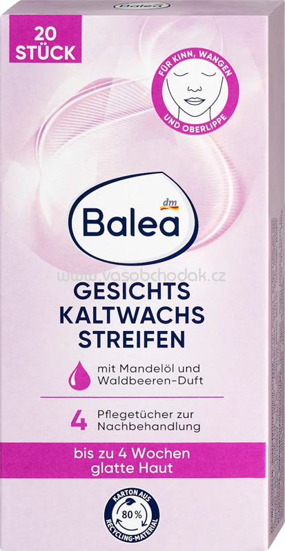Balea Kaltwachsstreifen Gesicht, 20 St Balea Kaltwachsstreifen Gesicht, 20 St