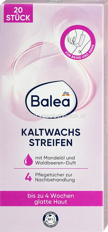 Balea Kaltwachsstreifen Körper, 20 St Balea Kaltwachsstreifen Körper, 20 St