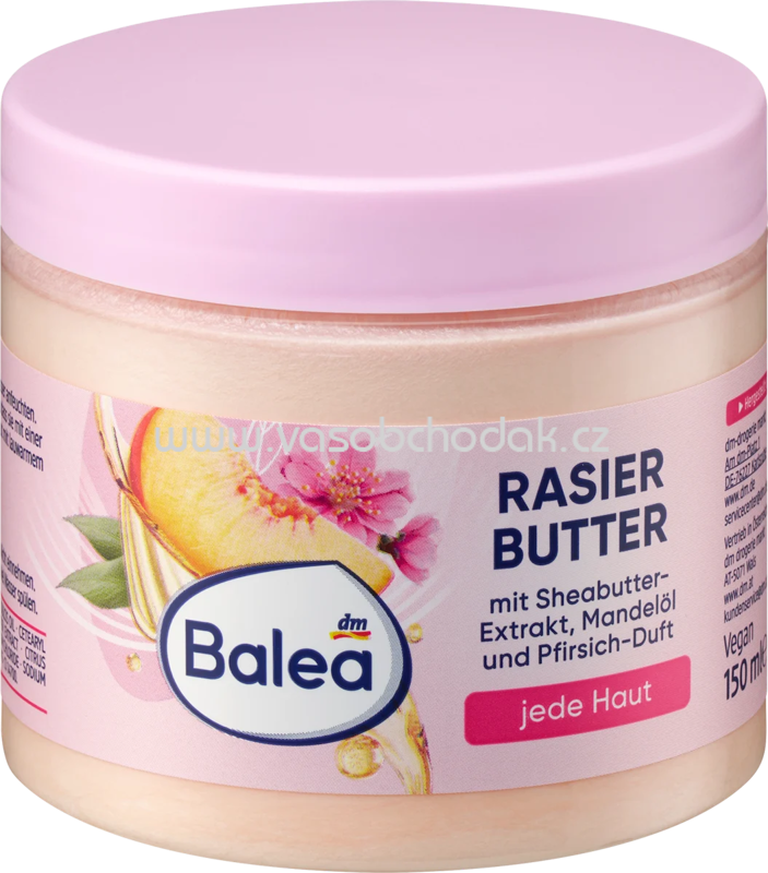 Balea Rasierbutter Pfirsich, 150 ml Balea Rasierbutter Pfirsich, 150 ml