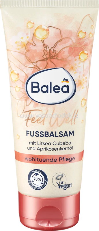 Balea Fußbalsam Feel Well Litsea Cubeba, 100 ml Balea Fußbalsam Feel Well Litsea Cubeba, 100 ml