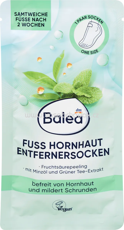 Balea Fußmaske Socken Hornhaut Entferner, 1 Paar, 2 Balea Fußmaske Socken Hornhaut Entferner, 1 Paar, 2