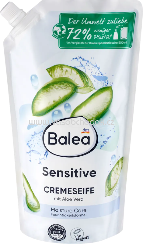 Balea Cremeseife Sensitive Nachfüllpack, 850 ml