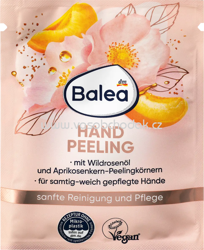 Balea Handpeeling Wildrose & Aprikose, 15 ml