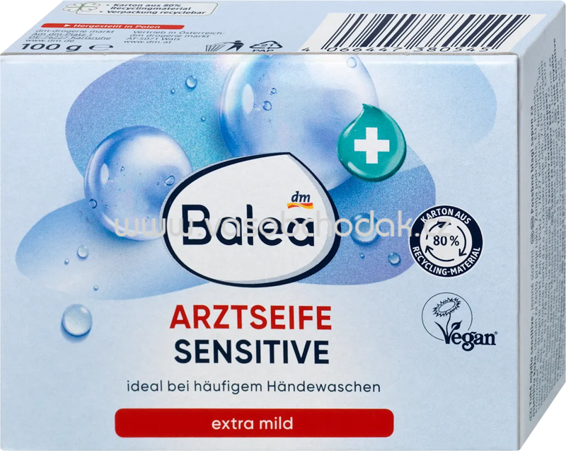 Balea Seifenstück, Arztseife sensitive, 100 g Balea Seifenstück, Arztseife sensitive, 100 g