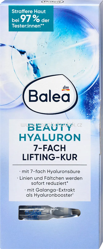 Balea Ampullen Beauty Hyaluron Lifting-Kur, 7x1 ml, 7 ml Balea Ampullen Beauty Hyaluron Lifting-Kur, 7x1 ml, 7 ml