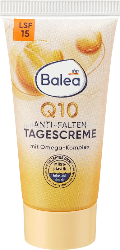 Balea Anti Falten Gesichtscreme Q10 LSF15 Reisegröße, 15 ml Balea Anti Falten Gesichtscreme Q10 LSF15 Reisegröße, 15 ml